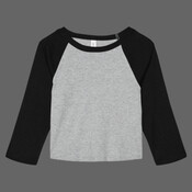 Women's Micro Rib 3/4 Raglan Baby Tee