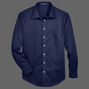 Men's Crown Collection® Solid Stretch Twill Woven Dress Shirt