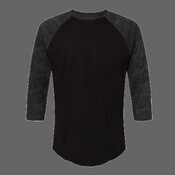 Unisex Baseball Fine Jersey Three-Quarter Sleeve Tee