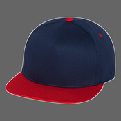 Five-Panel Cotton Twill Snapback Cap