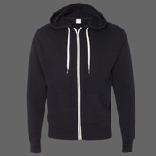 Unisex Heathered French Terry Full-Zip Hooded Sweatshirt