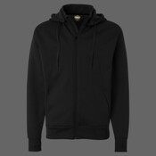 Unisex Poly-Tech Full-Zip Hooded Sweatshirt