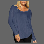 Women’s Flowy 2x1 Ribbed Long Sleeve Tee
