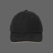 Sandwich Bill Cap with Striped Closure