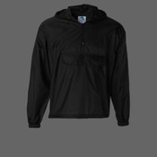 Unisex Packable Half-Zip Hooded Pullover Jacket