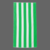 Cabana Stripe Velour Beach Towel