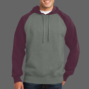 Raglan Colorblock Pullover Hooded Sweatshirt
