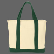 Ideal Twill Two Tone Shopping Tote