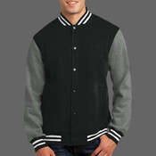 Fleece Letterman Jacket