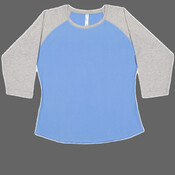 Women's Baseball Fine Jersey Three-Quarter Sleeve Tee
