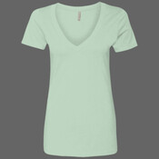 Women’s CVC Deep V-Neck T-Shirt