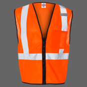 Unisex Single Pocket Zipper Mesh Class 2 Vest