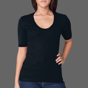 4362 Baby Rib S/S U-Neck T-Shirt