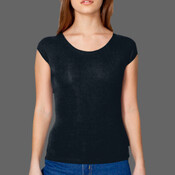 8362 Cotton Spandex Jersey Aerobic Top