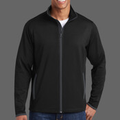 Sport Wick ® Stretch Contrast Full Zip Jacket