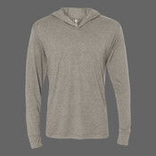 Unisex Triblend Hooded Long Sleeve Pullover T-Shirt