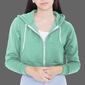 F397 Cropped Flex Fleece Hooded Sweatshirt