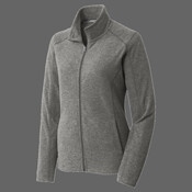 Women's Heather Microfleece Full Zip Jacket