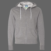 Unisex Lightweight Full-Zip Hooded Sweatshirt