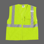 Unisex Clear ID Vest with Zipper Closure