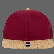 OTTO CAP "OTTO SNAP" 6 Panel Mid Profile Mesh Back Trucker Snapback Hat