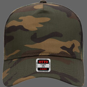 OTTO CAP® Camouflage 5 Panel Mid Profile Mesh Back Trucker Hat