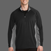 Sport Wick ® Stretch Contrast 1/4 Zip Pullover