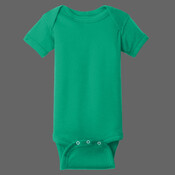 Infant Short Sleeve Baby Rib Bodysuit
