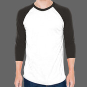 Unisex 50/50 Raglan Three-Quarter Sleeve Tee