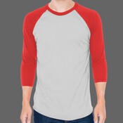 Unisex 50/50 Raglan Three-Quarter Sleeve Tee