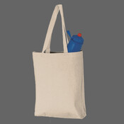 11L Canvas Tote with Contrast-Color Handles