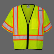 Unisex Class 3 Mesh Zippered Vest
