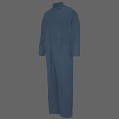 Men's Extended Sizes Button-Front Cotton Coveral
