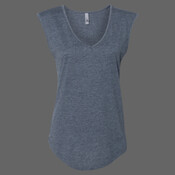Women's Festival Sleeveless Deep V-Neck T-Shirt