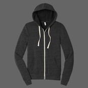 Unisex Triblend Sponge Fleece Full Zip Hoodie