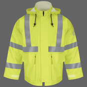 Men's Hi-Visibility Flame-Resistant Rain Jacket