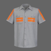 Men's Enhanced Visibility Industrial Work Shirt