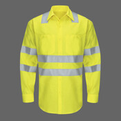 Men's Tall Enhanced & Hi-Visibility Long Sleeve Work Shirt