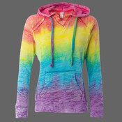 Women’s Courtney Burnout V-Notch Hooded Sweatshirt