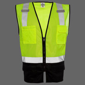 Unisex Black Bottom Mesh Class 2 Vest
