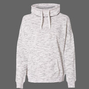 Women’s Mélange Fleece Cowl Neck Sweatshirt