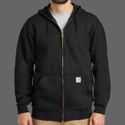 Midweight Hooded Zip Front Sweatshirt