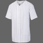 Youth Pinstripe Full Button Baseball Jersey