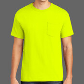 Heavy Cotton 100% Cotton Pocket T Shirt