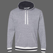 Unisex Peppered Fleece Lapover Hooded Sweatshirt