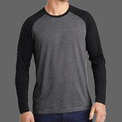 PosiCharge ® Long Sleeve Tri Blend Wicking Raglan Tee