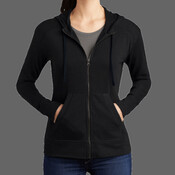 Women's PosiCharge ® Tri Blend Wicking Fleece Full Zip Hooded Jacket