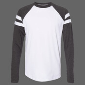Unisex Fine Jersey Mash Up Long Sleeve Tee
