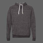 Unisex Snow Heather French Terry Raglan Hooded Sweatshirt