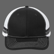 Two Stripe Snapback Trucker Cap